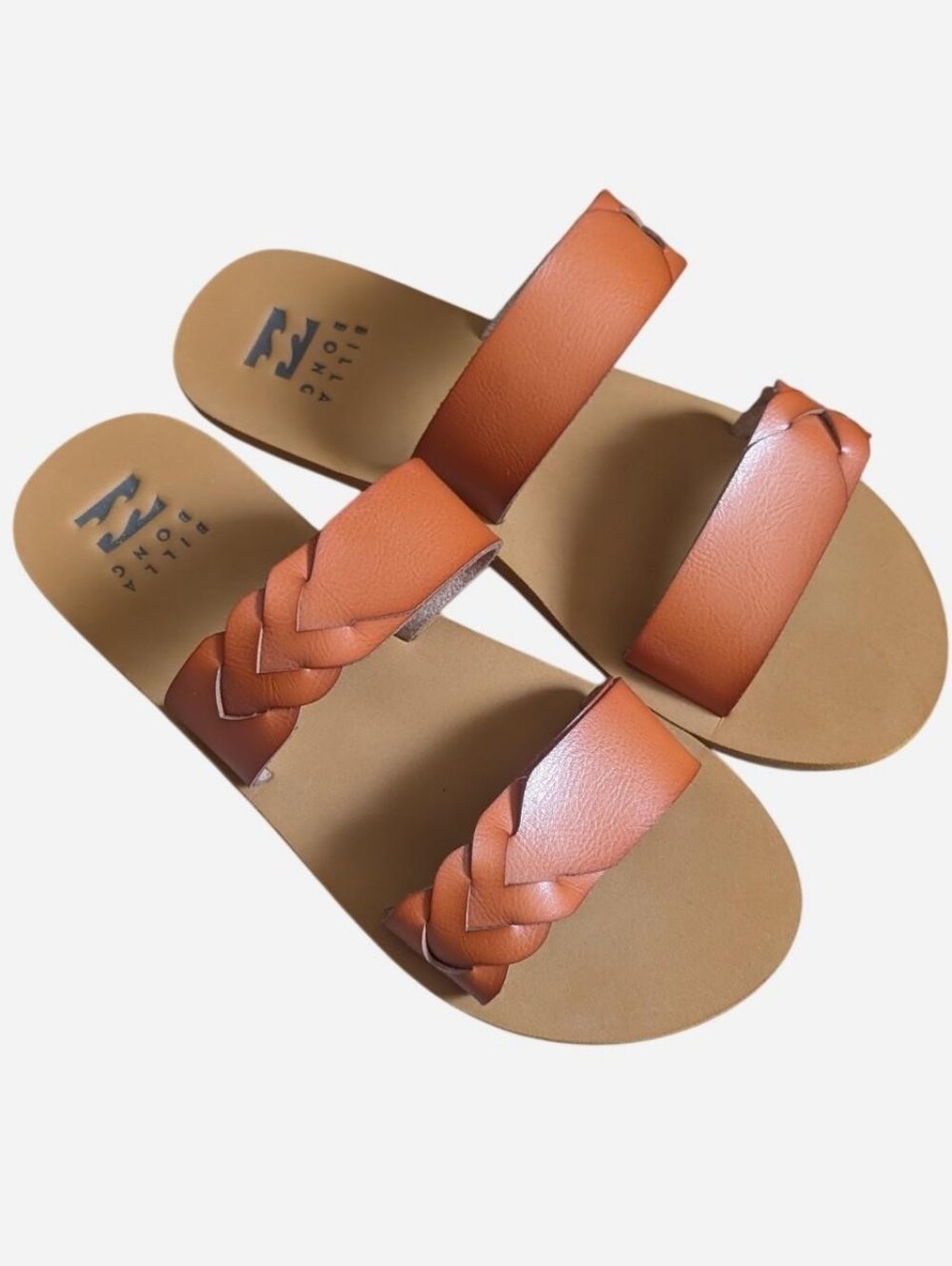Billabong Masey slide sandals tan brown size 8 Worn only once